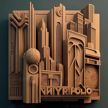 3D model metropolis (STL)